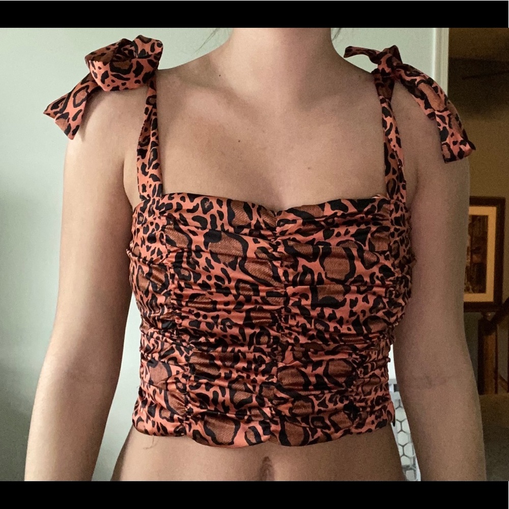 Forever21 Cheetah print crop top